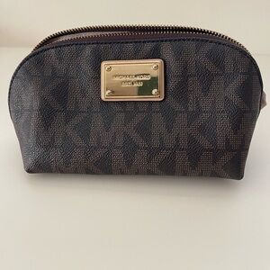 Michael Kors Brown Signature cosmetic bag